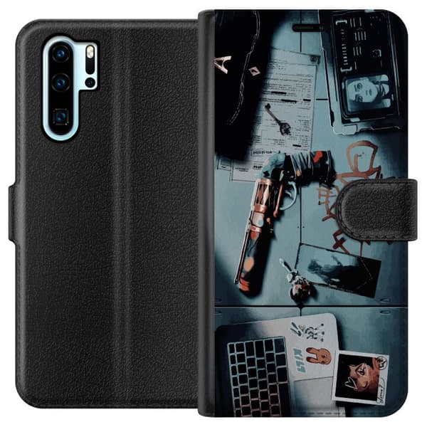 Kompatibel Tegnebogsetui til Huawei P30 Pro behold sorteringen