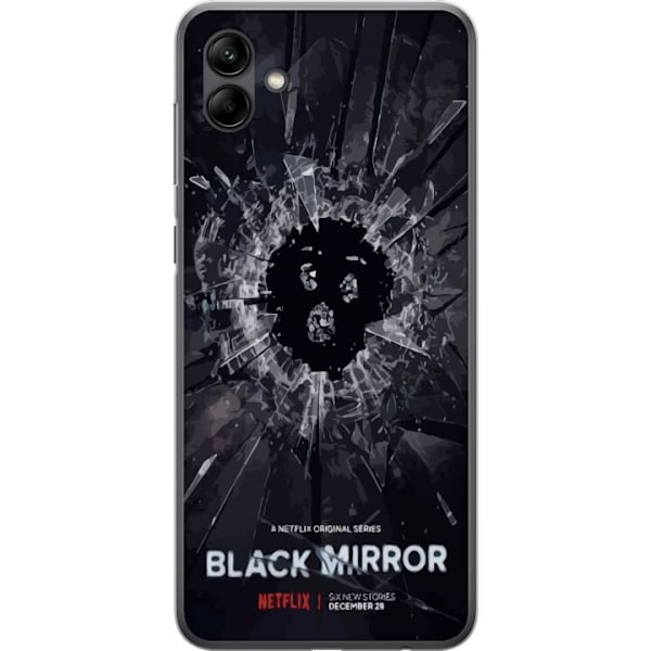 Samsung Galaxy A05 Läpinäkyvä kuori Black Mirror Sci-Fi Netflix -sarja Dystopia Teknologia Cyberpunk Synkkä TV Videopeli Teema