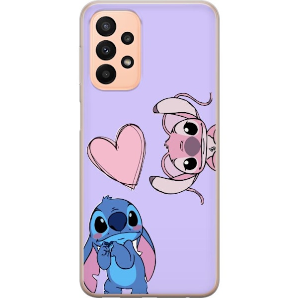 Samsung Galaxy A23 Läpinäkyvä kuori Stitch Mode