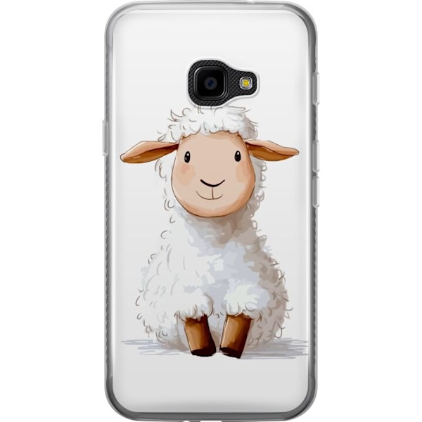 Samsung Galaxy Xcover 4 Läpinäkyvä kuori Suloinen Lammas - lasten ja vauvan tuotteita sarjakuvatyyliin