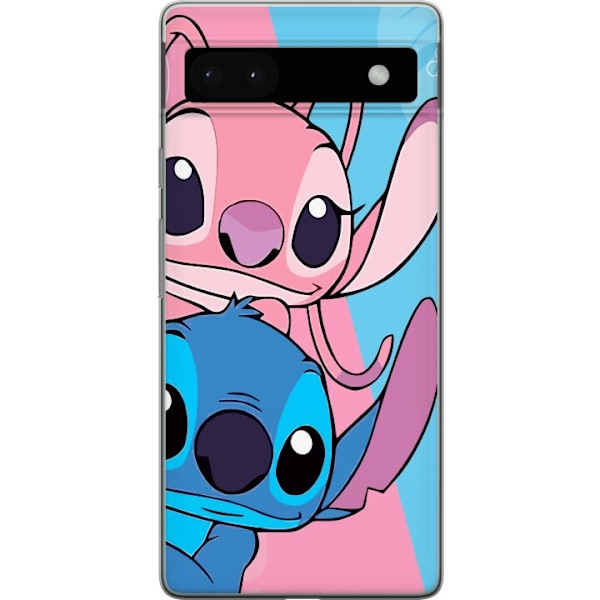 Google Pixel 6a Genomskinligt Skal Stitch & Angel