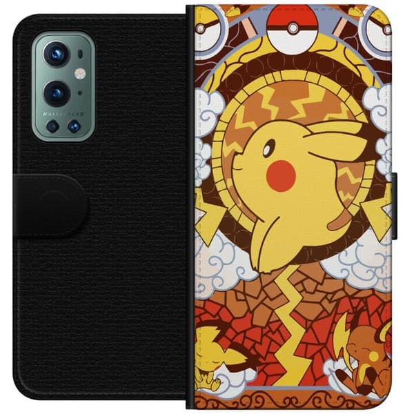 Kompatibelt Plånboksfodral till OnePlus 9 Pro Pikachu