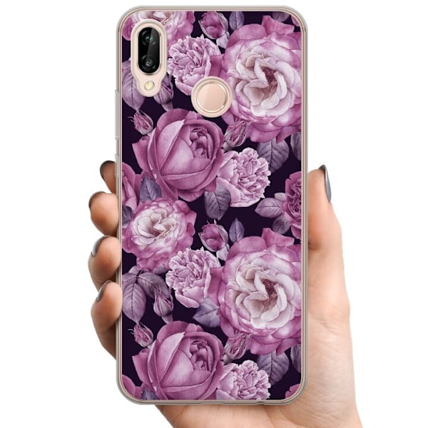 Huawei P20 lite TPU Mobilskal Blommor