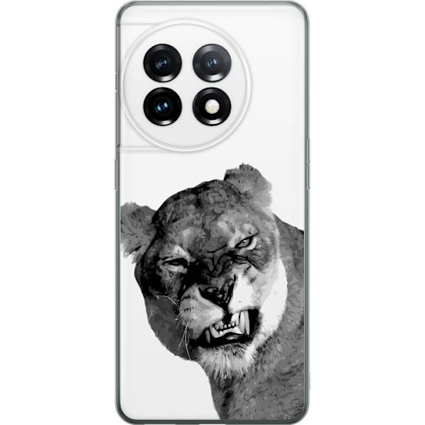 OnePlus 11 Läpinäkyvä kuori Leijona Taiteellinen Eläinaihe Afrikkalainen Tyyli Viidakon Tunnelma Graafinen Suunnittelu Kotikoristeet Eläintema