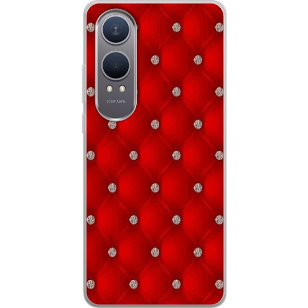 OnePlus Nord CE4 Lite Genomskinligt Skal Red Luxury