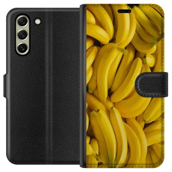 Samsung Galaxy S21 FE 5G Plånboksfodral Banana Pattern – le