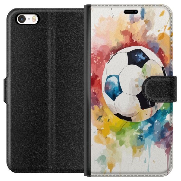 Apple iPhone 5s Plånboksfodral Fotboll