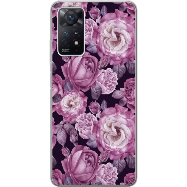 Xiaomi Redmi Note 11 Pro 5G Gjennomsiktig deksel Blomster