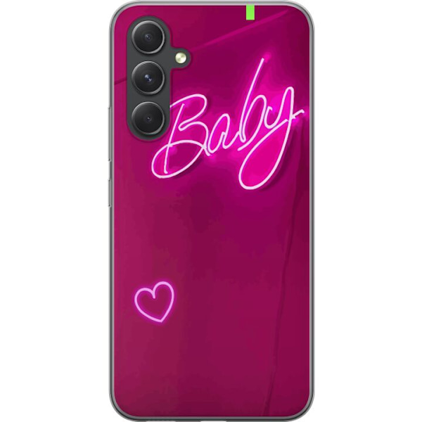 Samsung Galaxy S24 Gennemsigtig cover Baby Hjerte