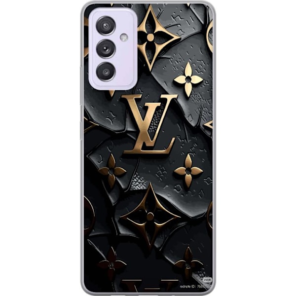 Samsung Galaxy A82 5G Läpinäkyvä kuori Louis Vuitton Tumma tila Suunnittelu Musta Ylellisyys Tyyli Muoti Suosittu Graafinen Kuvio Muotisymboli Luks