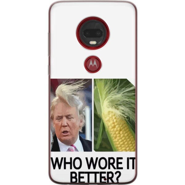 Motorola Moto G7 Plus Läpinäkyvä kuori Trump