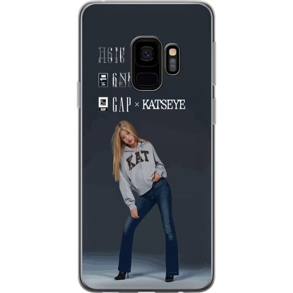 Kompatibelt Mobilskal till Samsung Galaxy S9 KATSEYE blond modebild grå