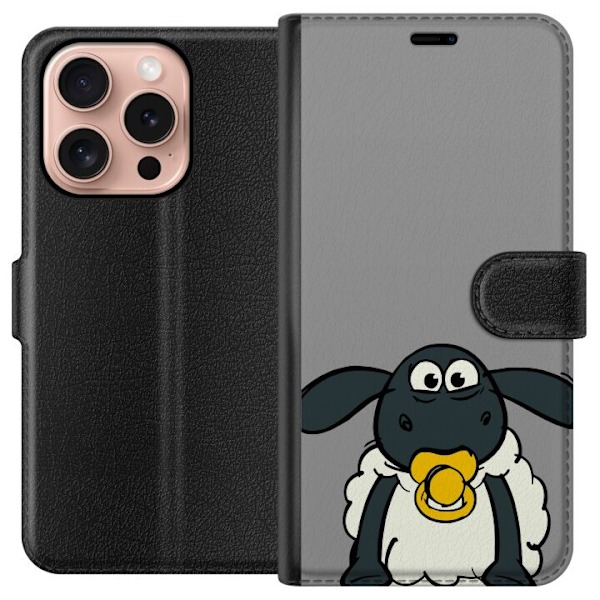 Apple iPhone 16 Pro Tegnebogsetui Shaun the sheep