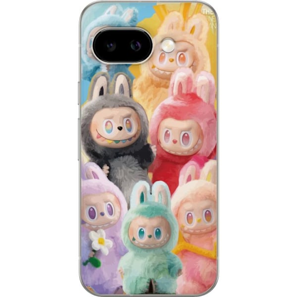 Google Pixel 9a Läpinäkyvä kuori Labubu Luonnos Tyyli
