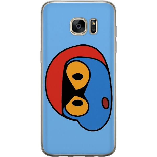 Samsung Galaxy S7 edge Läpinäkyvä kuori Bold Bot Head