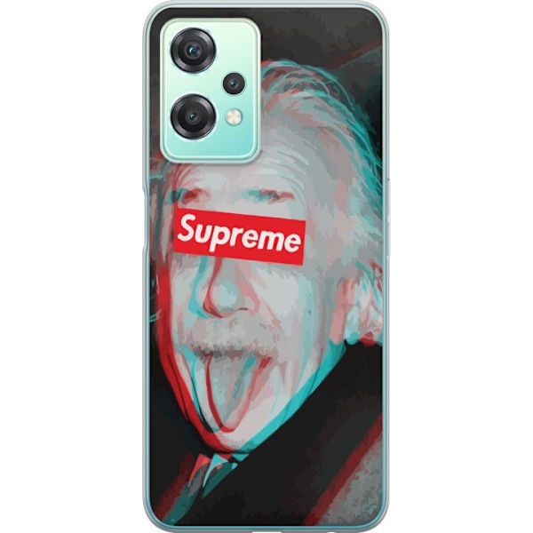 OnePlus Nord CE 2 Lite 5G Gennemsigtig cover Supreme Albert Einstein 3D Motiv Streetwear Design Populær Videnskab Ikonisk Grafisk Urban Kunst