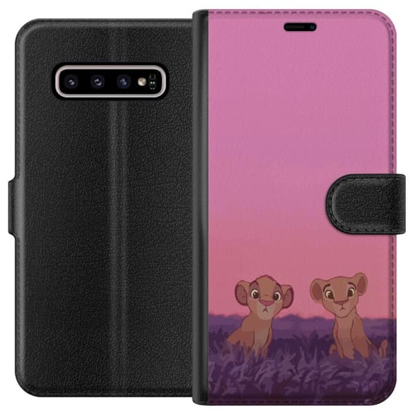 Kompatibelt Lommeboketui til Samsung Galaxy S10+ Rosa