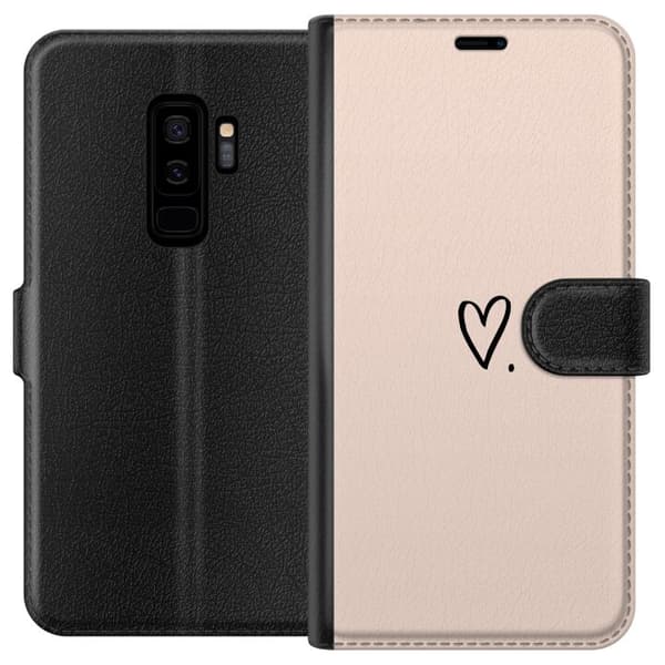 Kompatibel Tegnebogsetui til Samsung Galaxy S9+ Hjerte