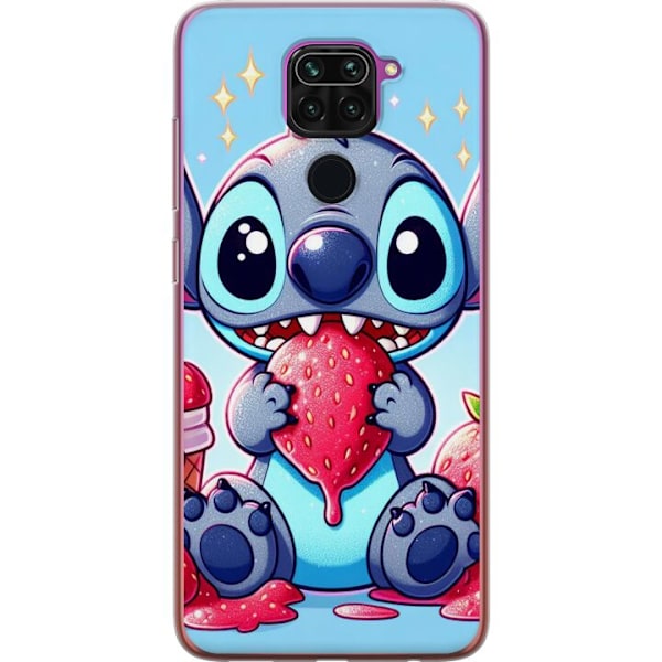 Xiaomi Redmi Note 9 Läpinäkyvä kuori Strawberry Stitch