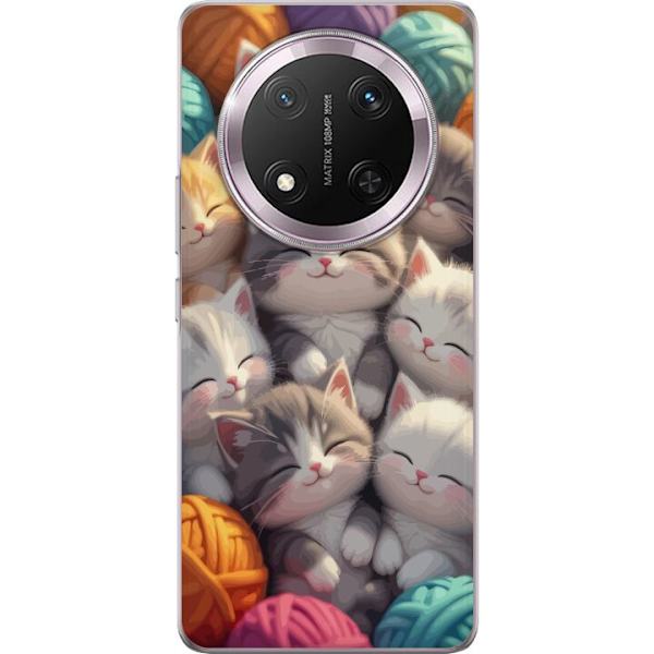 Kompatibelt Mobildeksel til Honor Magic7 Lite Sovande kattungar beige