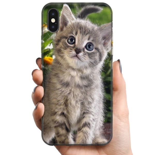 Apple iPhone X TPU Mobildeksel Katt