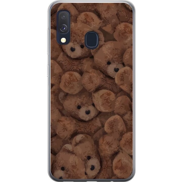 Samsung Galaxy A40 Gennemsigtig cover Teddy