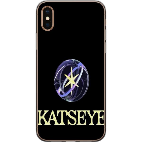 Kompatibelt Mobildeksel til Apple iPhone XS KATSEYE logotyp svart
