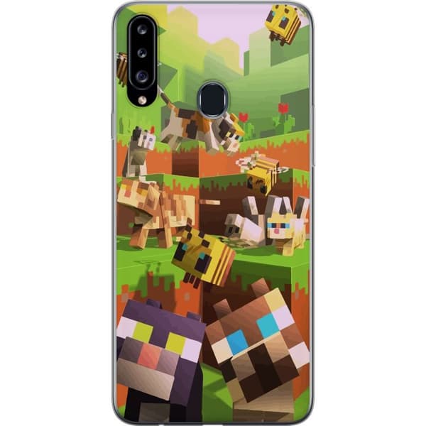 Kompatibelt Mobilskal till Samsung Galaxy A20s MineCraft