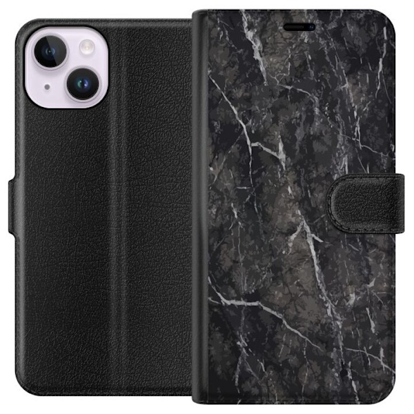 Apple iPhone 14 Plånboksfodral Marmor
