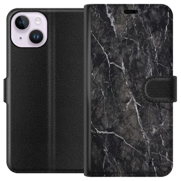 Kompatibelt Lommeboketui til Apple iPhone 14 Marmor