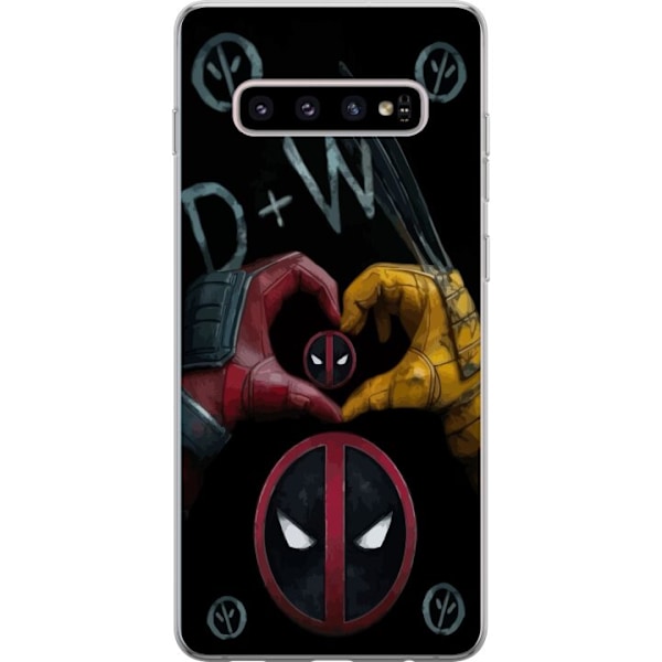 Samsung Galaxy S10+ Gjennomsiktig deksel Deadpool & Wolverine