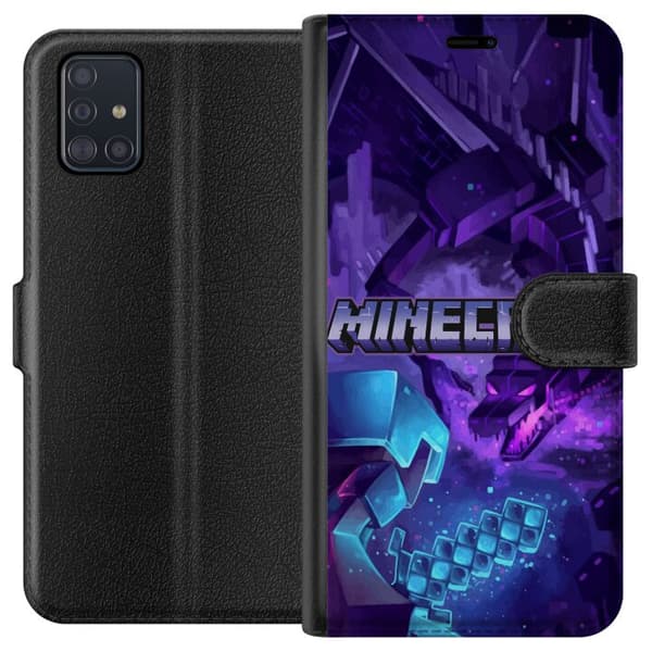 Kompatibelt Plånboksfodral till Samsung Galaxy A51 Minecraft
