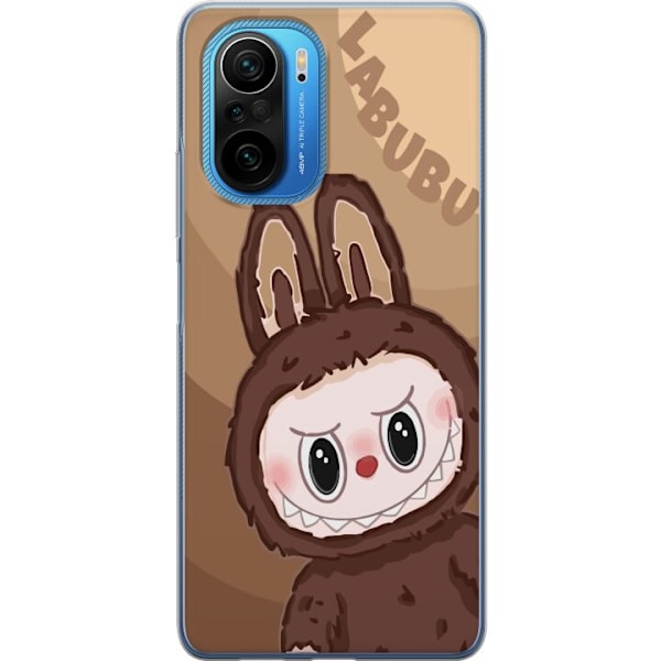 Xiaomi Poco F3 Gennemsigtig cover Labubu Skyde Sød - Hvid og