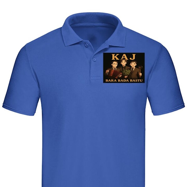 Poloshirt til Voksen | Elegant Poloshirt KAJ Kun bad i saunaen Blå XX-Large