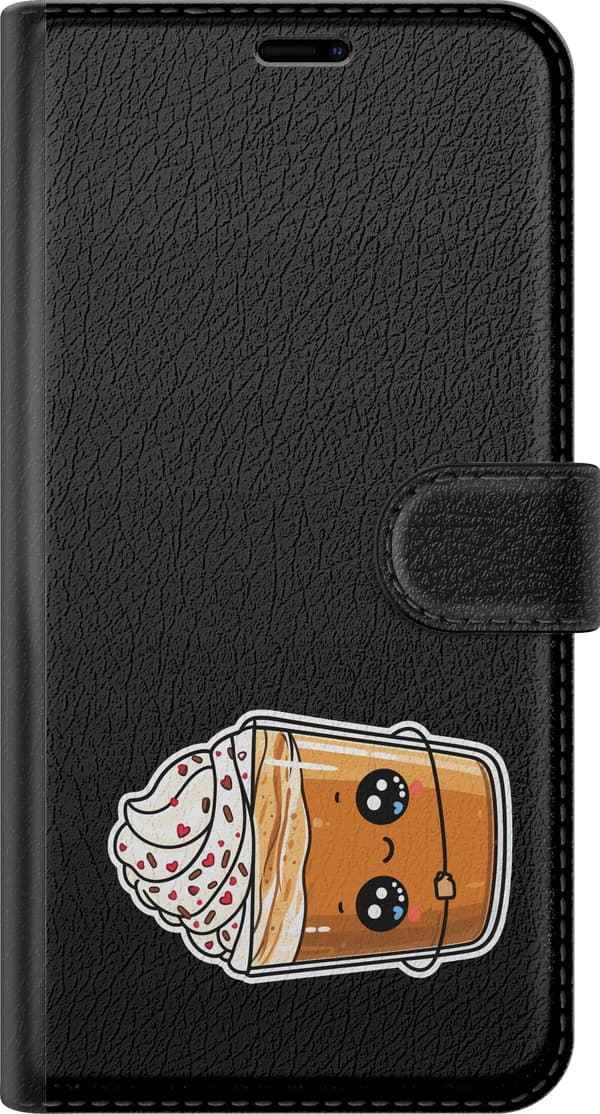 Kompatibelt Plånboksfodral till Apple iPhone 11 Gräddkaffe - Brunt motiv med kaffedryck med vispgrädde. brun