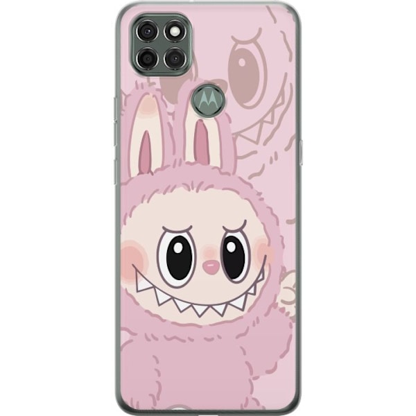 Motorola Moto G9 Power Gennemsigtig cover Labubu Floral Freak