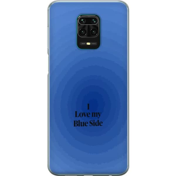 Kompatibelt Mobildeksel til Xiaomi Redmi Note 9 Pro I Love My Blue Side blå