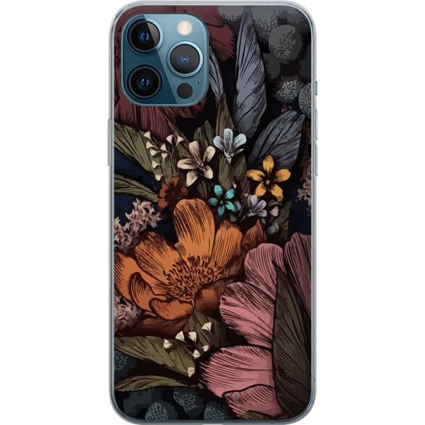 Kompatibelt Mobildeksel til Apple iPhone 12 Pro Max Vintage Blomster