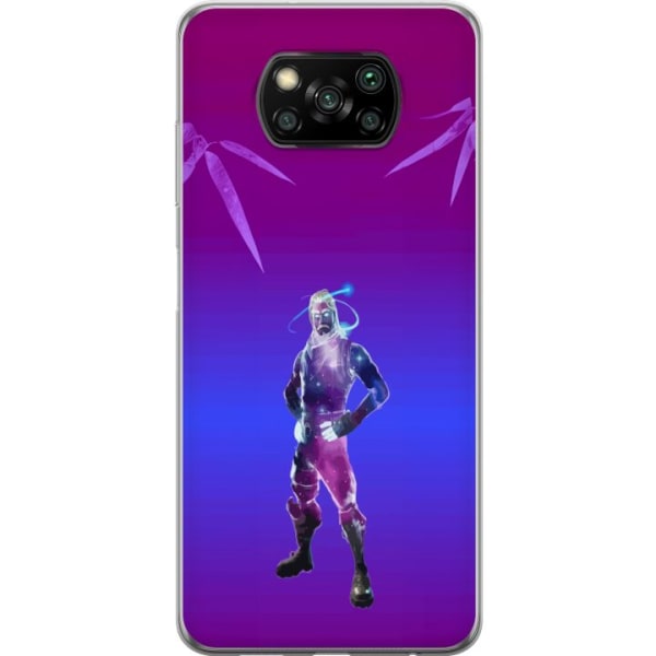 Xiaomi Poco X3 NFC Läpinäkyvä kuori Fortnite