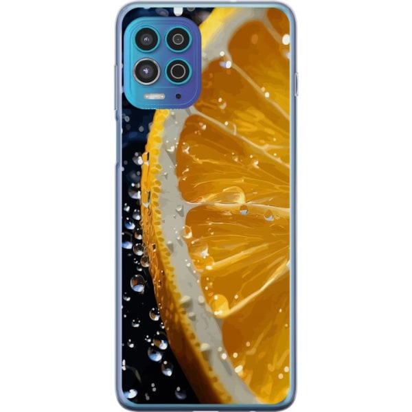 Motorola Moto G100 Läpinäkyvä kuori Appelsiini