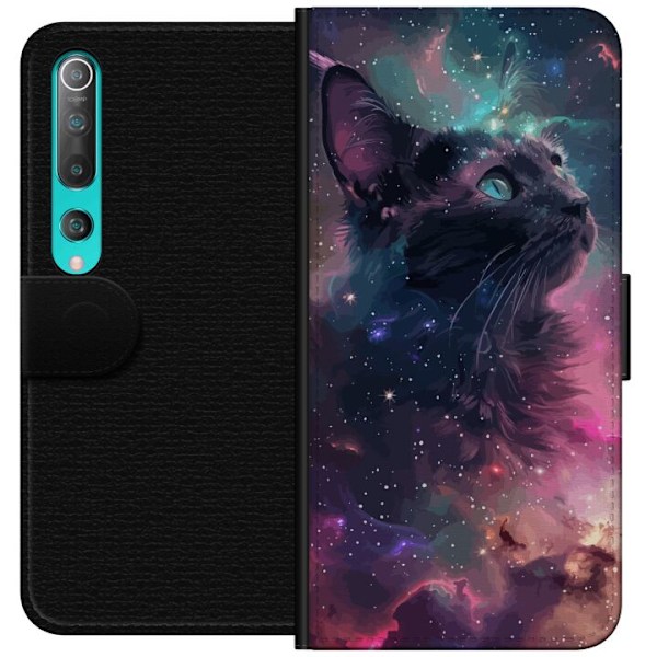 Xiaomi Mi 10 5G Plånboksfodral Katten i Galaxen