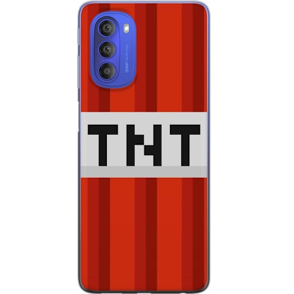 Motorola Moto G51 5G Läpinäkyvä kuori Minecraft TNT
