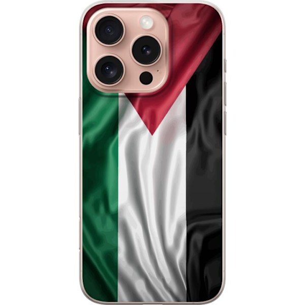 Apple iPhone 16 Pro Gjennomsiktig deksel Palestinaflagget –