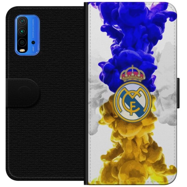 Xiaomi Redmi Note 9 4G Lommeboketui Real Madrid Farger