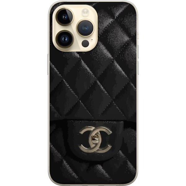 Apple iPhone 14 Pro Max Gennemsigtig cover Chanel Sort