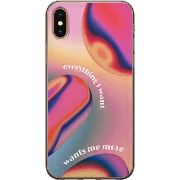 Apple iPhone XS Gennemsigtig cover ønsker mig mere