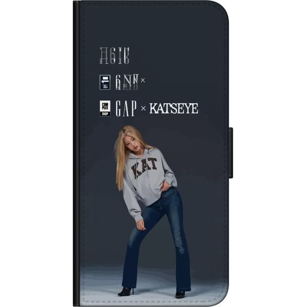Kompatibelt Lommeboketui til Samsung Galaxy Note10+ KATSEYE blond modebild grå