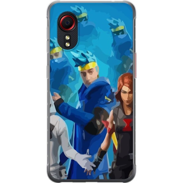 Samsung Galaxy Xcover 5 Läpinäkyvä kuori Fortnite