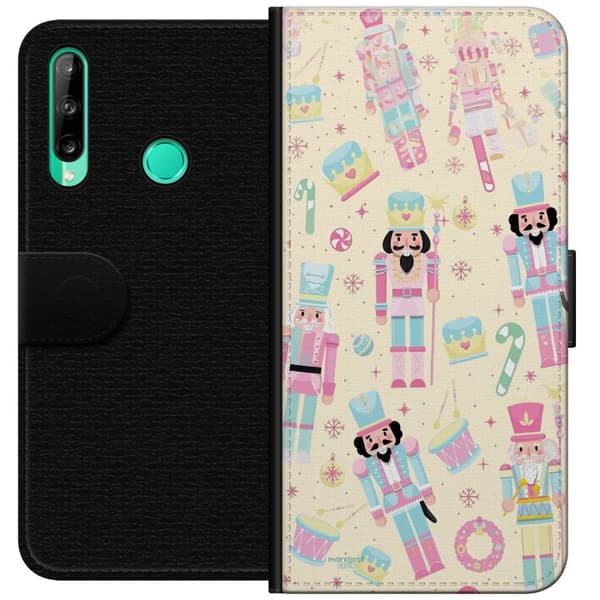 Kompatibel Tegnebogsetui til Huawei P40 lite E Jul pink