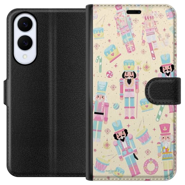Kompatibel Tegnebogsetui til Samsung Galaxy S25 Edge Jul pink